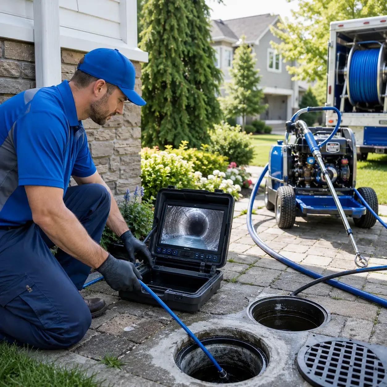 Outdoor drain cleaning professionals serving Colgate, WI