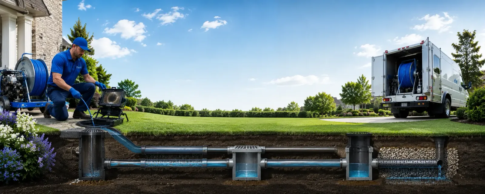 Outdoor drain cleaning information for Colgate, WI